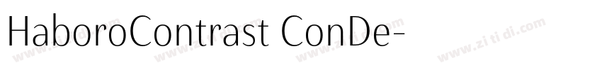 HaboroContrast ConDe字体转换